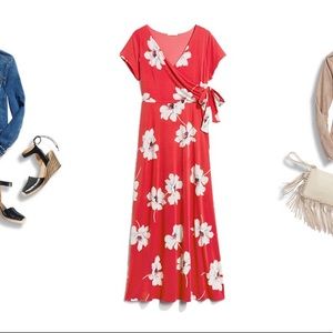 Stitch Fix - Le Lis Jed Faux Wrap Knit Maxi Dress